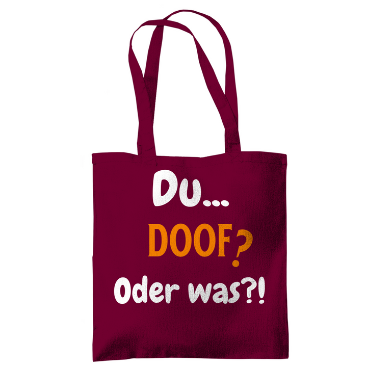 Kurze Frage: doof?