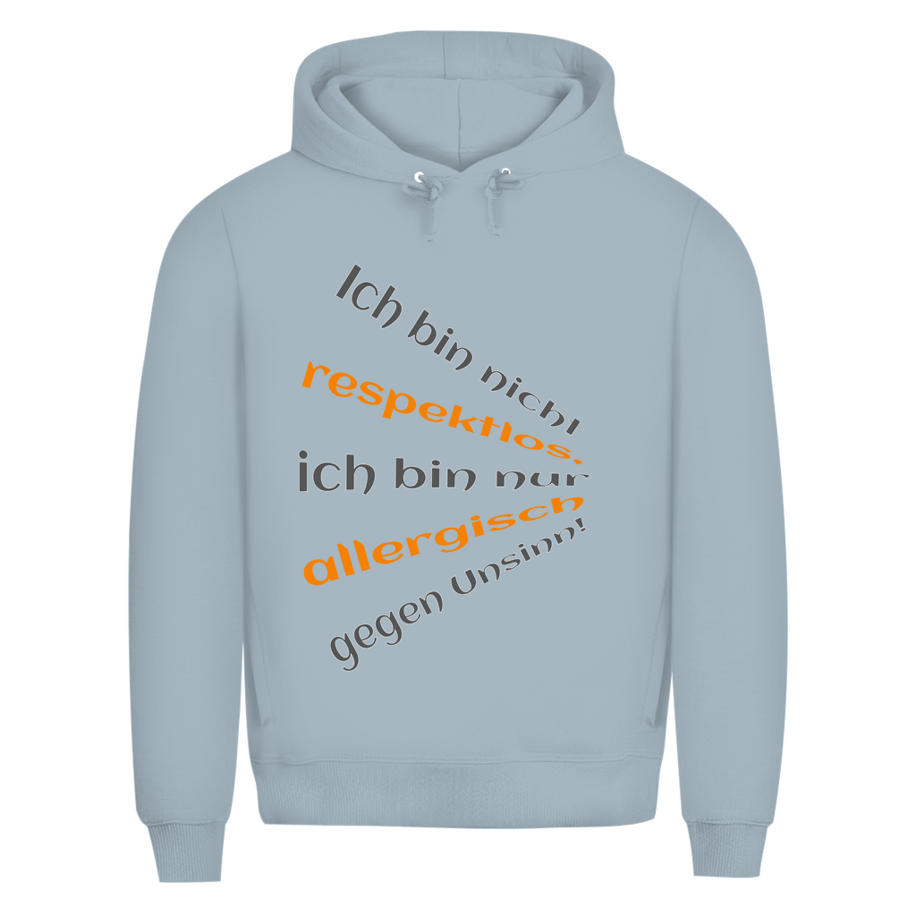 Kein Respektloser – nur allergisch