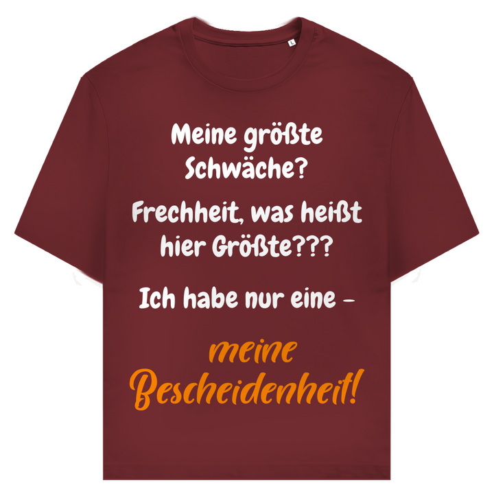 Größte Schwäche? Bescheidenheit.
