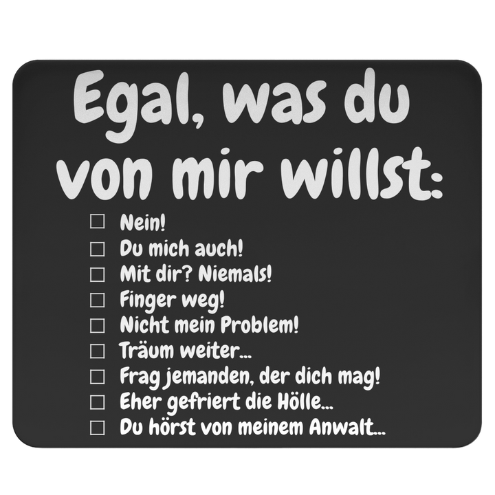 Desk-Checkliste der Abfuhren