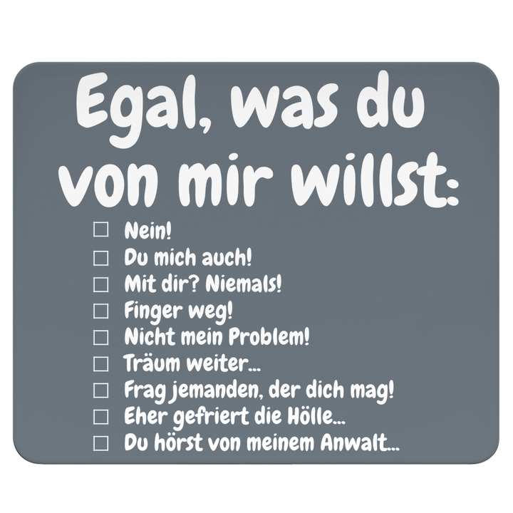 Desk-Checkliste der Abfuhren
