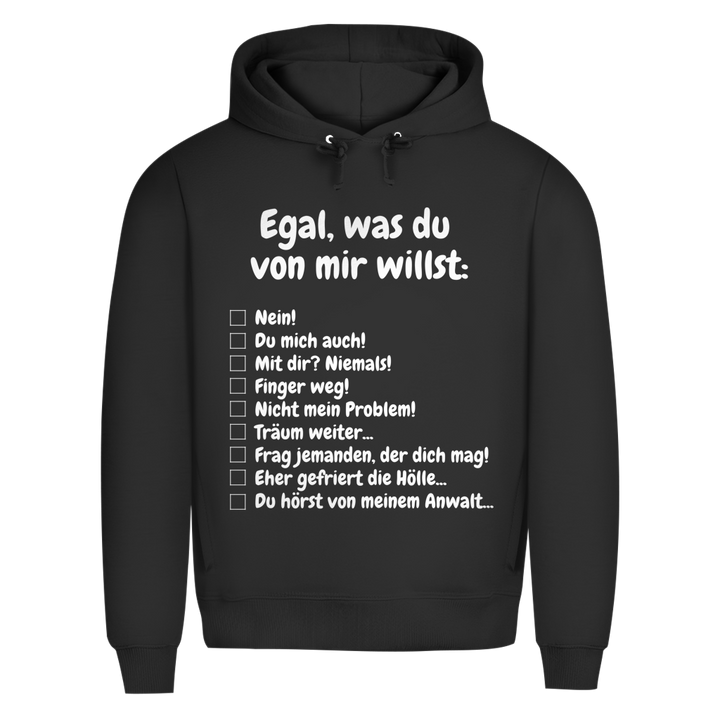 Hoodie für Menschenallergiker
