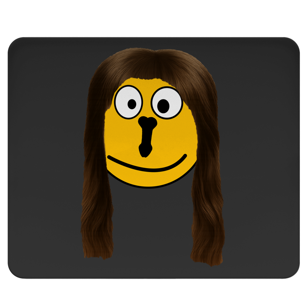 Smiley mit Karen-Frisur