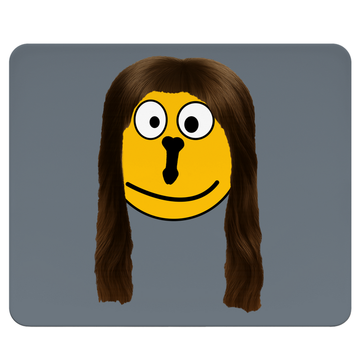Smiley mit Karen-Frisur
