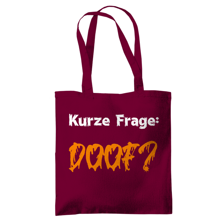 Und... biste oder biste nicht?