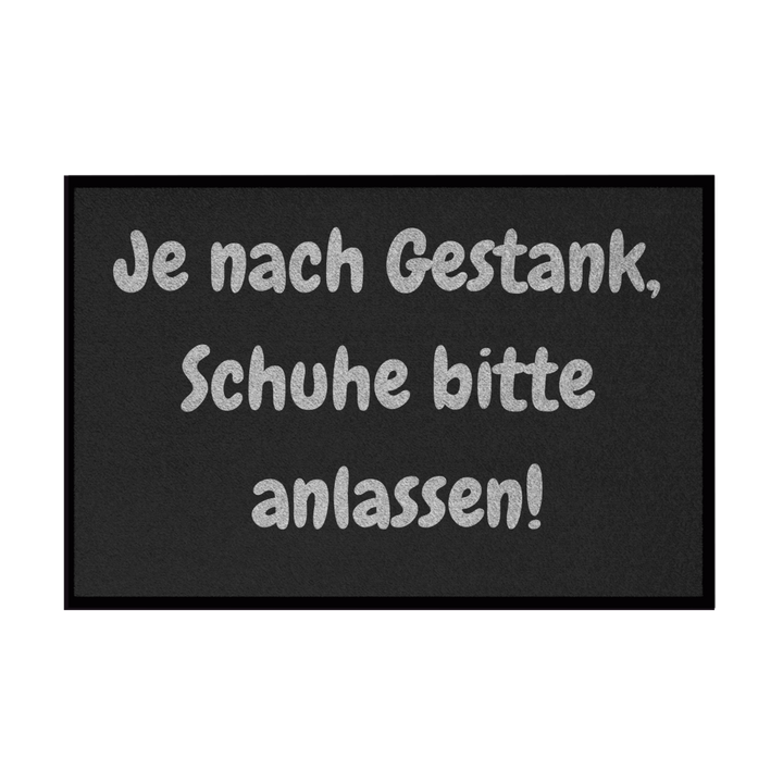 Schuhe anlassen. Sicherheitshalber.