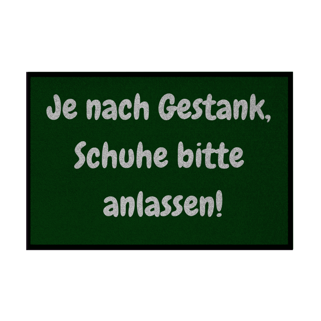 Schuhe anlassen. Sicherheitshalber.