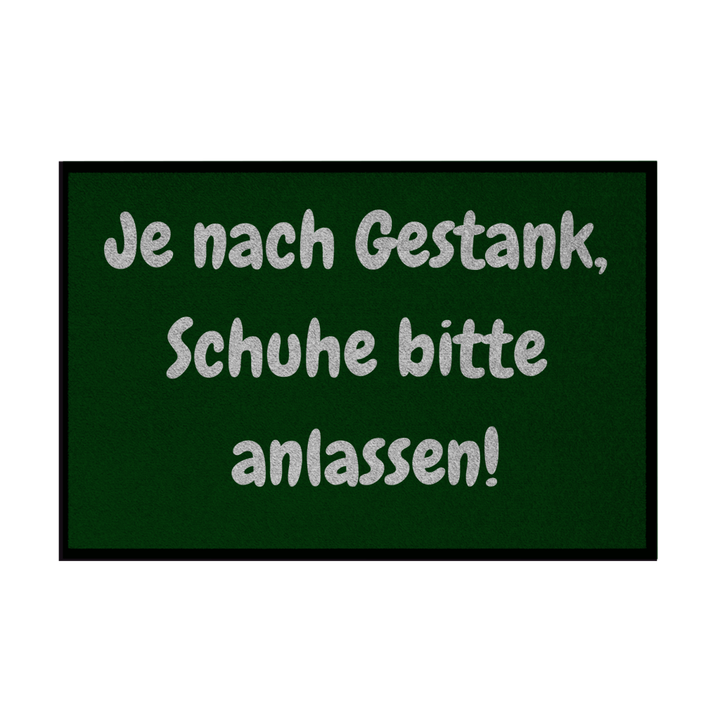 Schuhe anlassen. Sicherheitshalber.