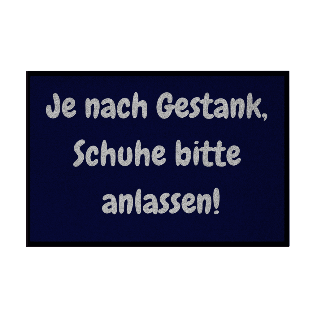 Schuhe anlassen. Sicherheitshalber.