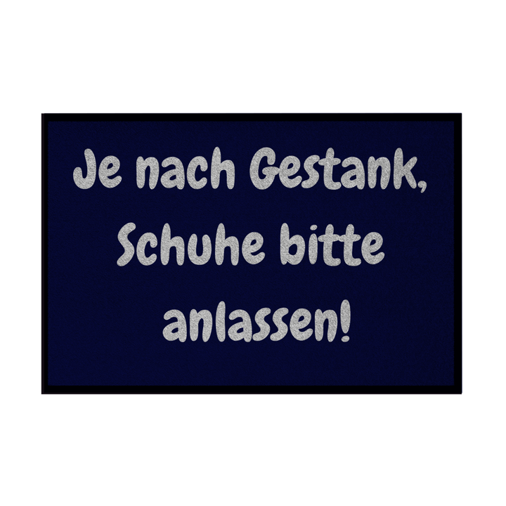 Schuhe anlassen. Sicherheitshalber.