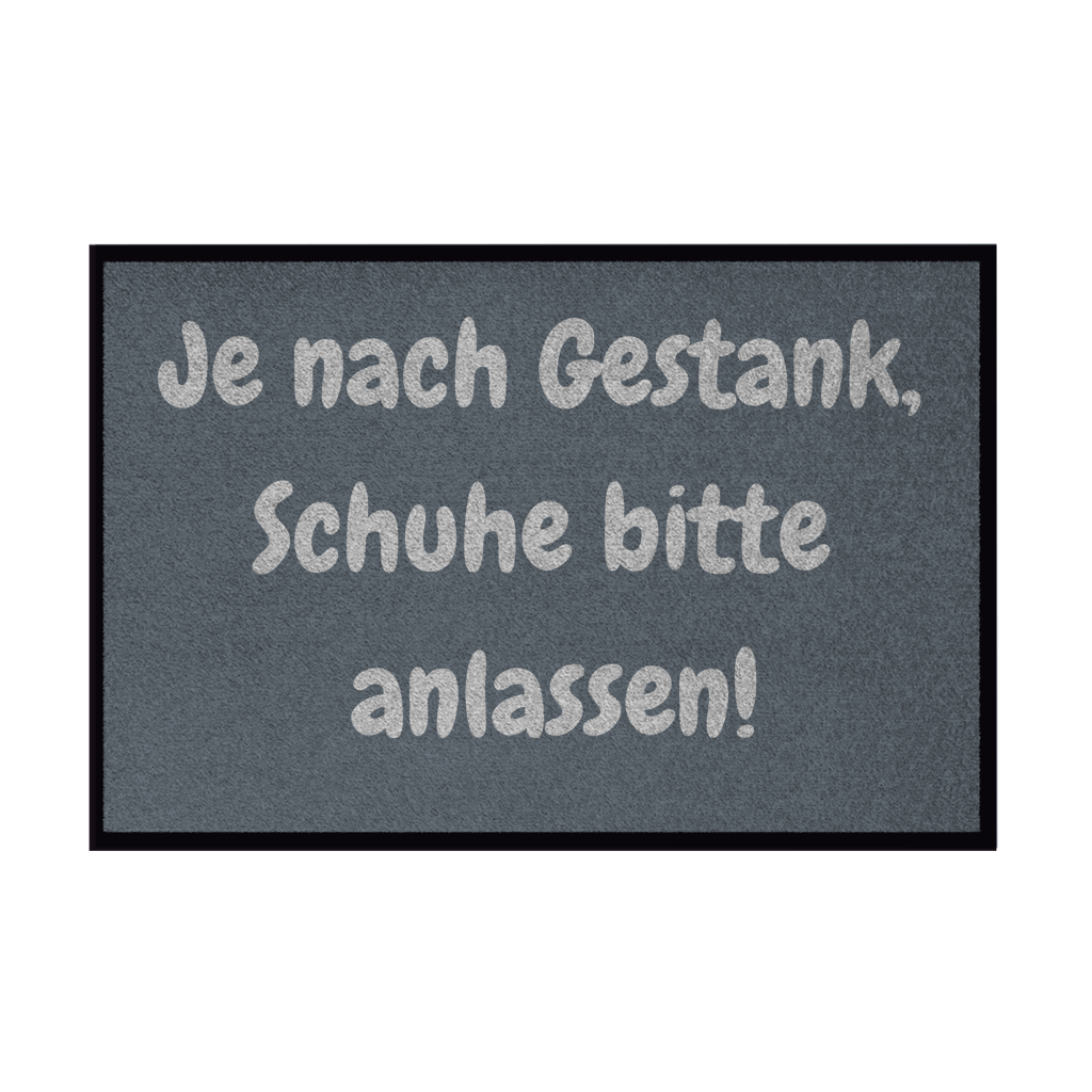 Schuhe anlassen. Sicherheitshalber.