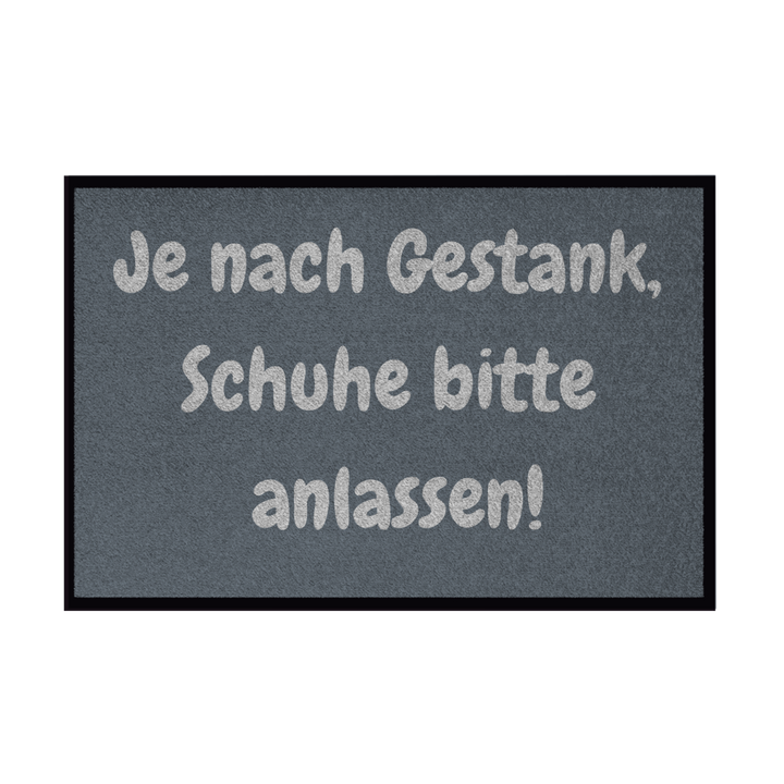 Schuhe anlassen. Sicherheitshalber.