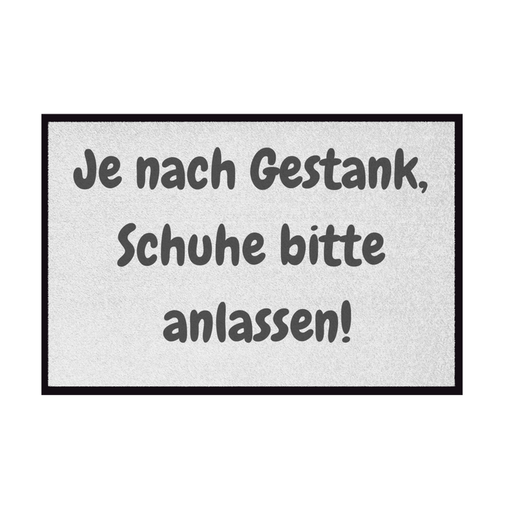 Schuhe anlassen. Sicherheitshalber.