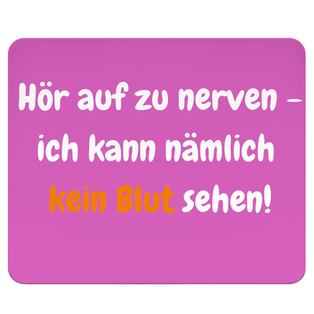 Mousepad für zarte Gewalttäter
