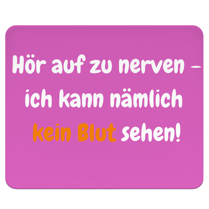 Mousepad für zarte Gewalttäter