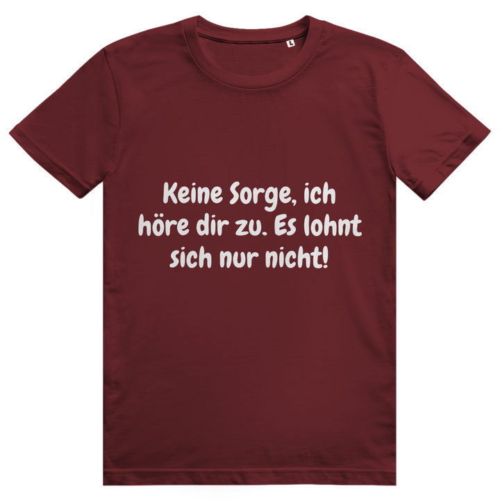 Ich höre. Leider.