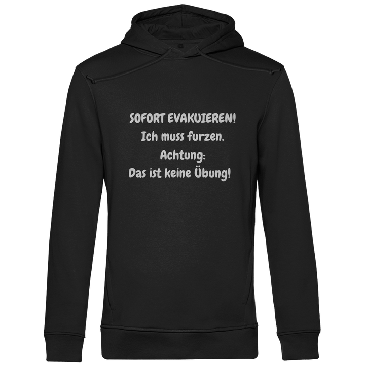 Bitte folgen Sie den ausgeschilderten Fluchtwegen