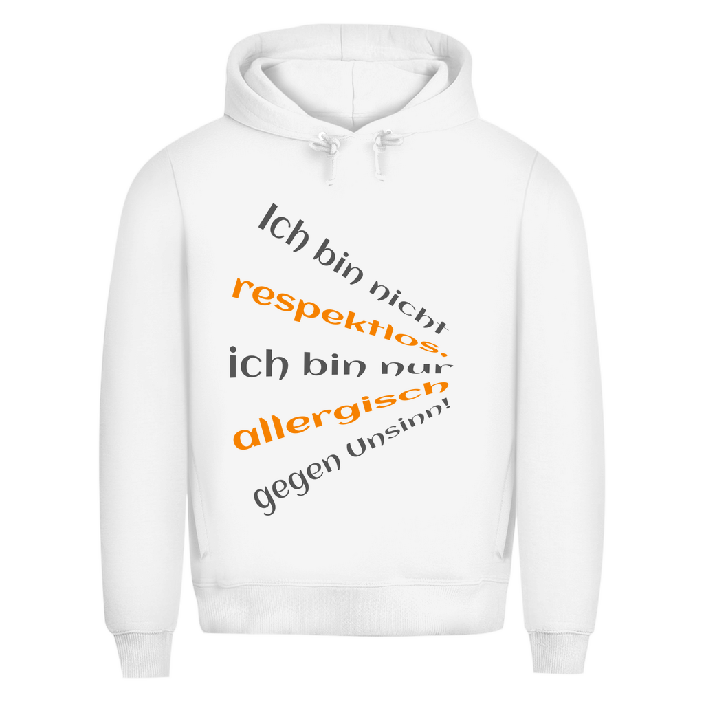 Kein Respektloser – nur allergisch
