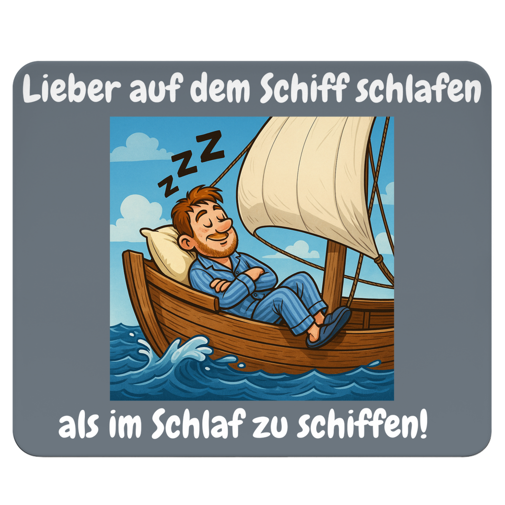 Schlafend auf hoher See