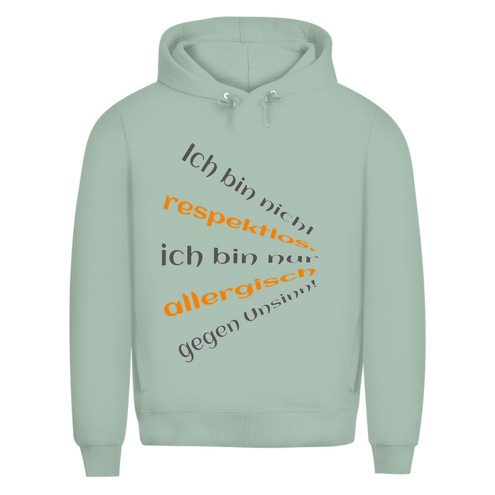 Kein Respektloser – nur allergisch