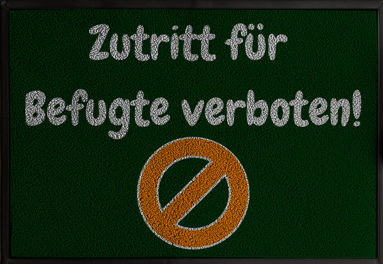 Offizielle Verbotszone für Befugte