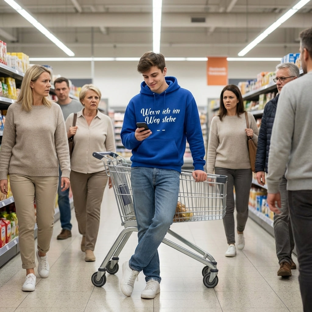 Ich bin im Weg – Schubs!