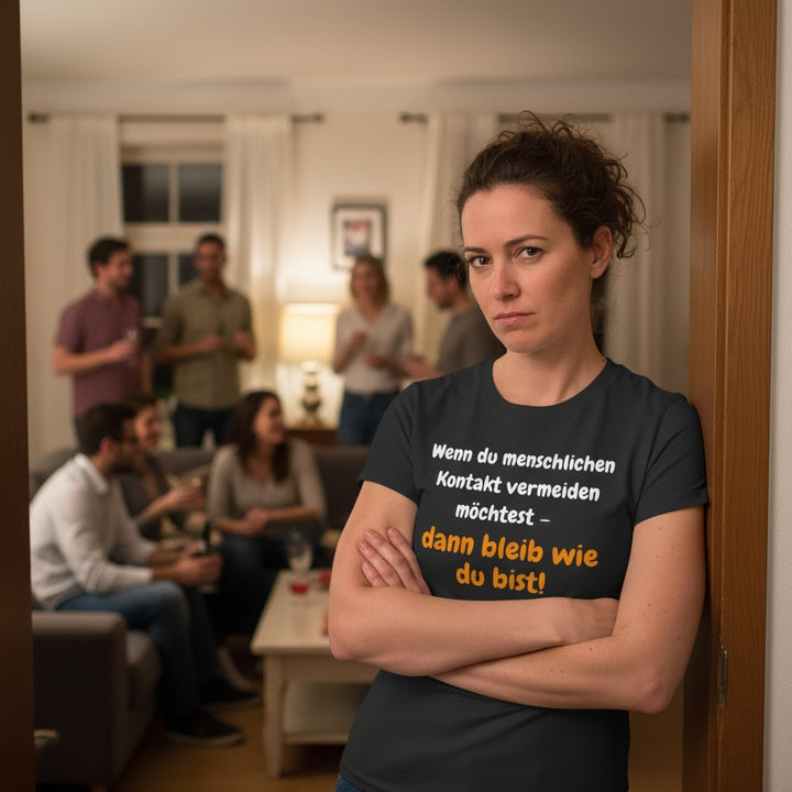Kontaktvermeidung zum Anziehen